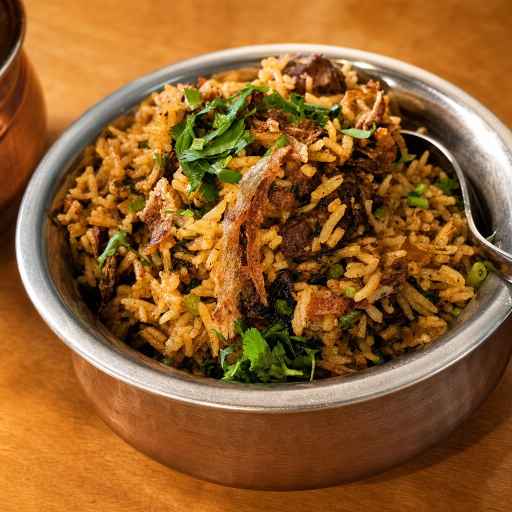 Goat Biryani.