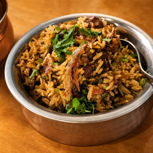 Goat Biryani.
