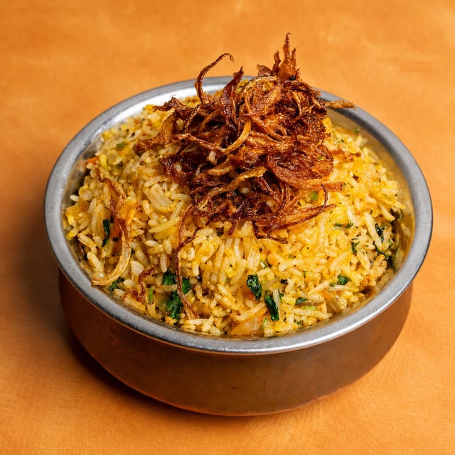 Chicken Biriyani (lunch portion).