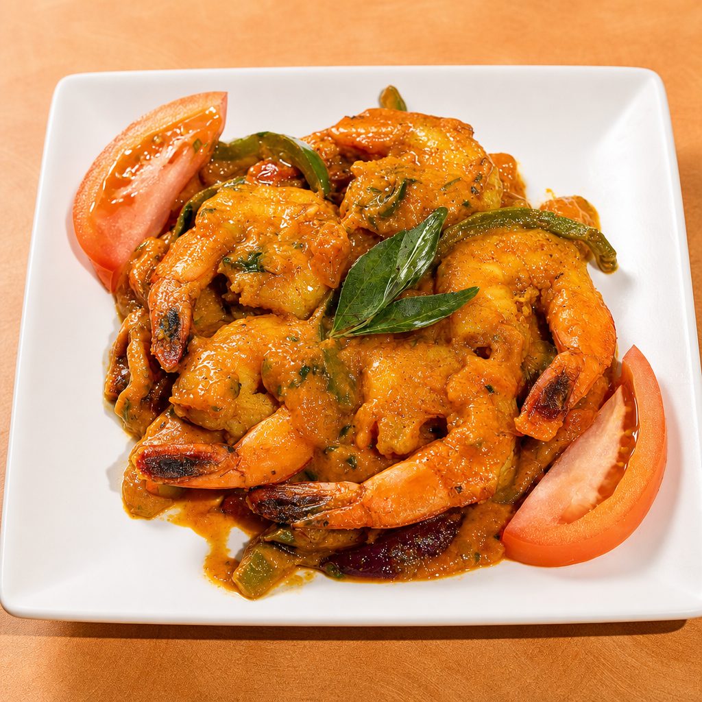 Madras Fried Shrimp.
